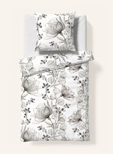 Ielādējiet video galerijas pārlūkā, Mako - Satīna gultas veļa Nottingham silver | Bed Art Fleuresse