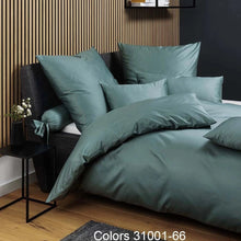 Ielādējiet video galerijas pārlūkā, Mako - Satīna gultas veļa Mineral green | Exclusive JANINE