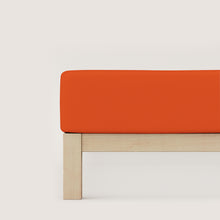 Ielādējiet video galerijas pārlūkā, Palags ar gumiju Bio - kokvilna Red mid | Casual schlafgut