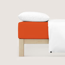 Ielādējiet video galerijas pārlūkā, Palags ar gumiju Bio - kokvilna Red mid | Casual schlafgut