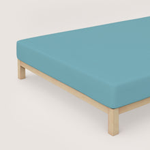 Ielādējiet video galerijas pārlūkā, Palags ar gumiju Bio - kokvilna Petrol mid | Casual schlafgut