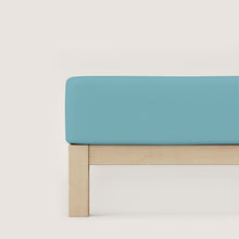 Ielādējiet video galerijas pārlūkā, Palags ar gumiju Bio - kokvilna Petrol mid | Casual schlafgut