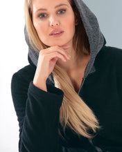 Ielādējiet video galerijas pārlūkā, Halāts ar kapuci Womens's 5108 Black - 97 | Cawö