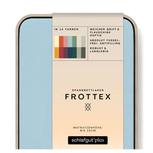 Ielādējiet video galerijas pārlūkā, Frotē palags ar gumiju Blue light | Frottex schlafgut