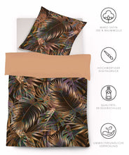 Ielādējiet video galerijas pārlūkā, Mako - Satīna gultas veļa Braun Floral | Bed Art Fleuresse