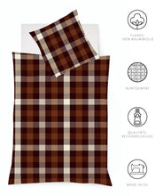 Ielādējiet video galerijas pārlūkā, Flaneļa gultas veļa Lech Braun | Fleuresse