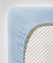 Ielādējiet video galerijas pārlūkā, Palags ar gumiju Light blue | Jenny Fleuresse