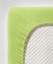 Ielādējiet video galerijas pārlūkā, Palags ar gumiju Apple green | Jenny Fleuresse