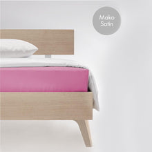 Ielādējiet video galerijas pārlūkā, Satīna palags bez gumijas Pink | fleuresse