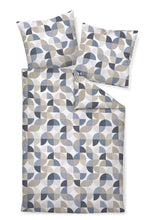 Ielādējiet video galerijas pārlūkā, Flaneļa gultas veļa Davos Marine - Silver - Sand | JANINE