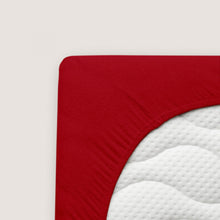 Ielādējiet video galerijas pārlūkā, Frotē palags ar gumiju Red | schlafgut
