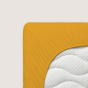 Palags ar gumiju Bio - kokvilna Yellow deep | Casual schlafgut