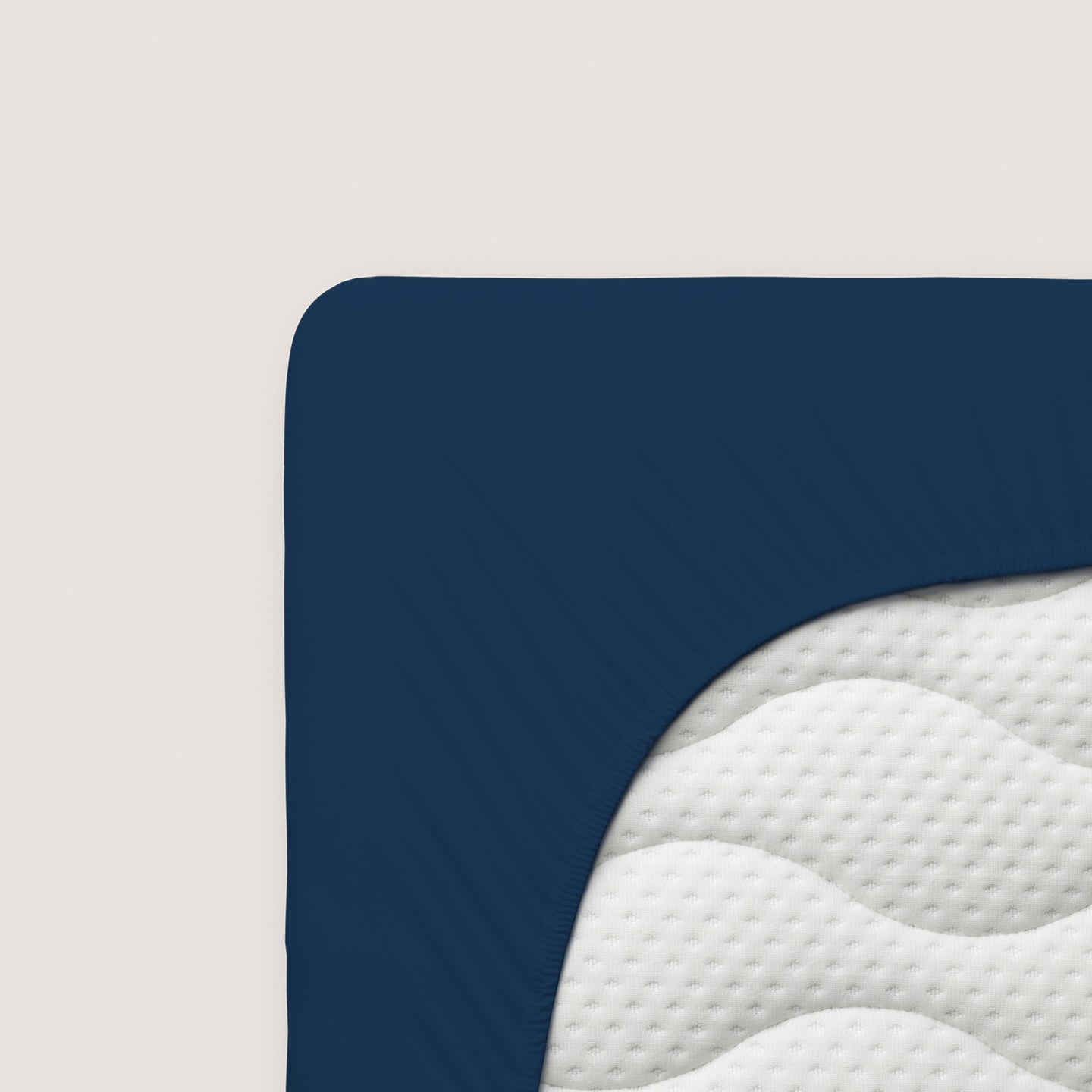 Palags ar gumiju Bio - kokvilna Blue deep  | Casual schlafgut