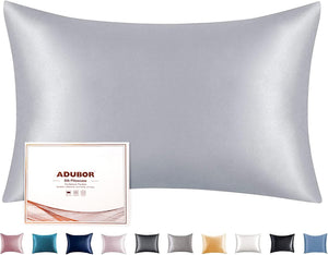Zīda spilvendrāna (2 gab.) Silver Grey 40 x 60cm | Mulberry Adubor