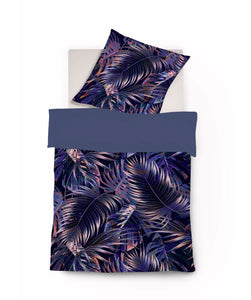 Mako - Satīna gultas veļa Lila Floral | Bed Art Fleuresse