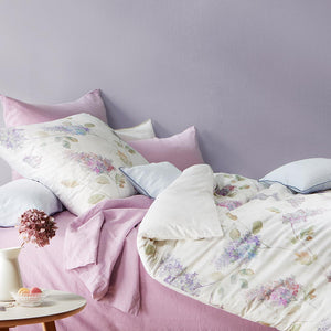 Mako - Satīna gultas veļa Lilac | Bed Art FLEURESSE
