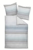 Mako - Satīna gultas veļa Silver - Blue | J.D. JANINE
