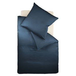 Mako - Satīna gultas veļa Night Blue | Fleuresse