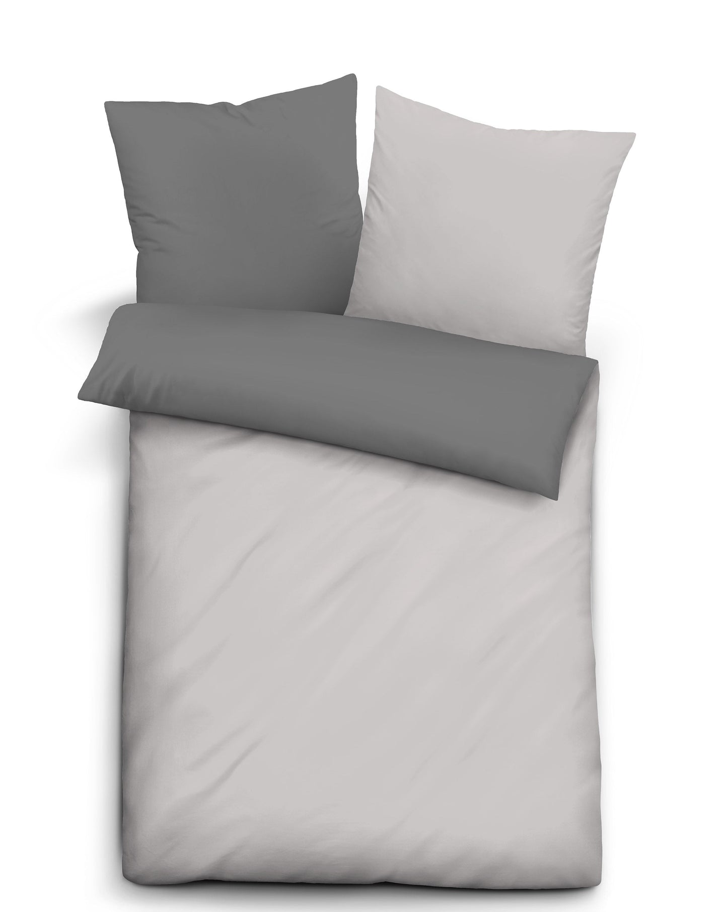 Kokvilnas gultas veļa Grey | MADE IN GREEN biberna