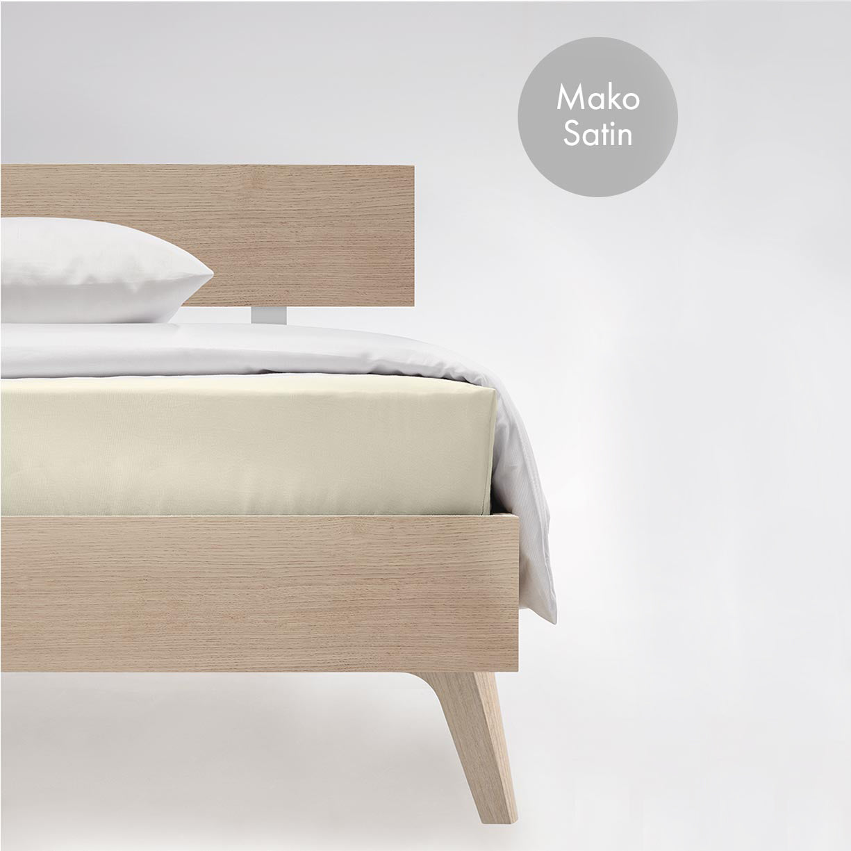 Satīna palags bez gumijas Cream | fleuresse